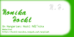 monika hockl business card